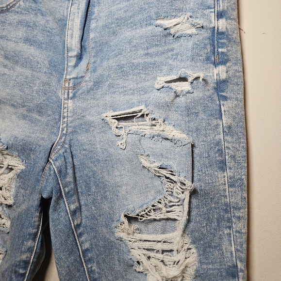 American Eagle Outfitters Super Hi Rise Jegging destroyed next level strecth 12S - Picture 4 of 16